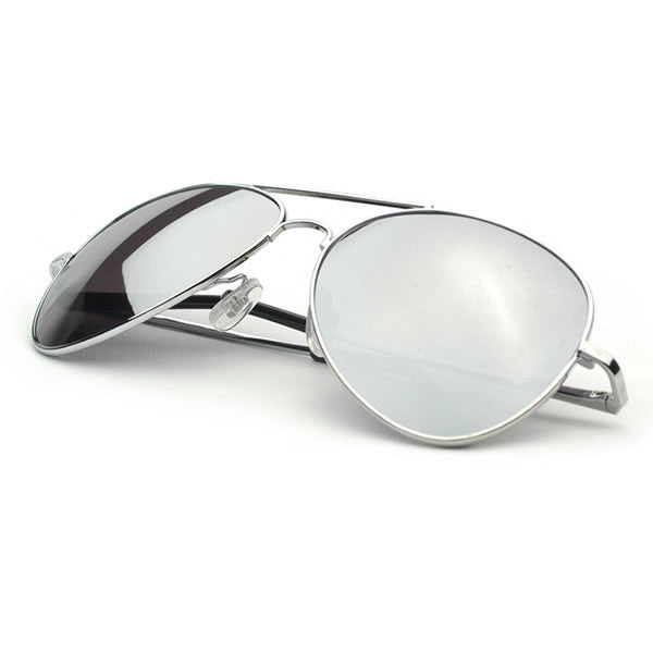 Mirrored Lens Metal Aviator Sunglasses 1375