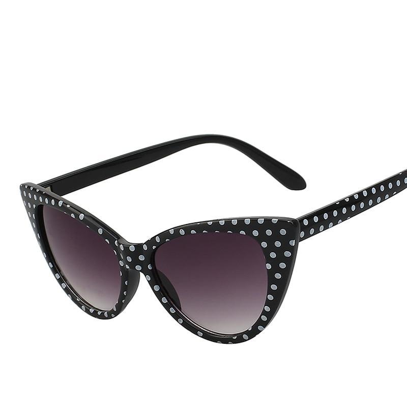 polka Dot Cat Eye Sunglasses