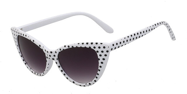 polka Dot Cat Eye Sunglasses