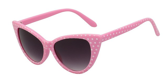 polka Dot Cat Eye Sunglasses