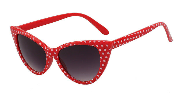 polka Dot Cat Eye Sunglasses