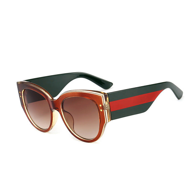 Luxury Designer Oval Sunglasses